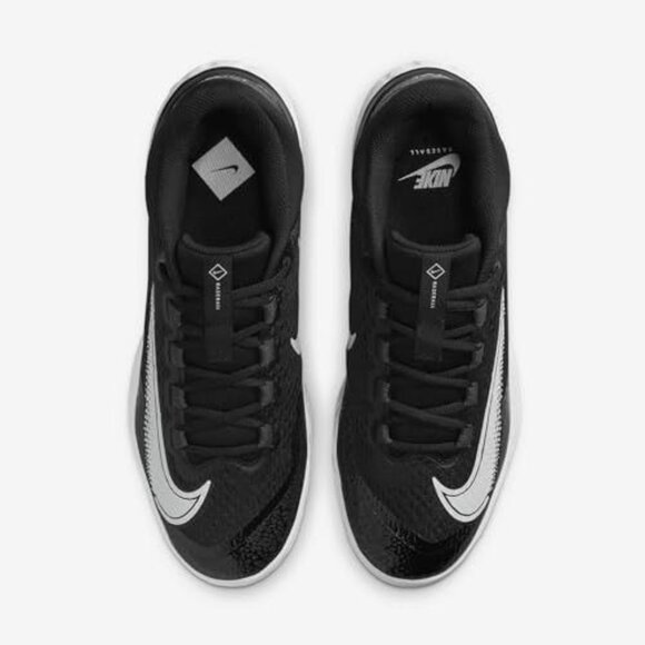 Nike Mens Alpha Huarache Elite 4 Low Metal Baseball Cleats, DJ6521-001 Black Siz main image 4